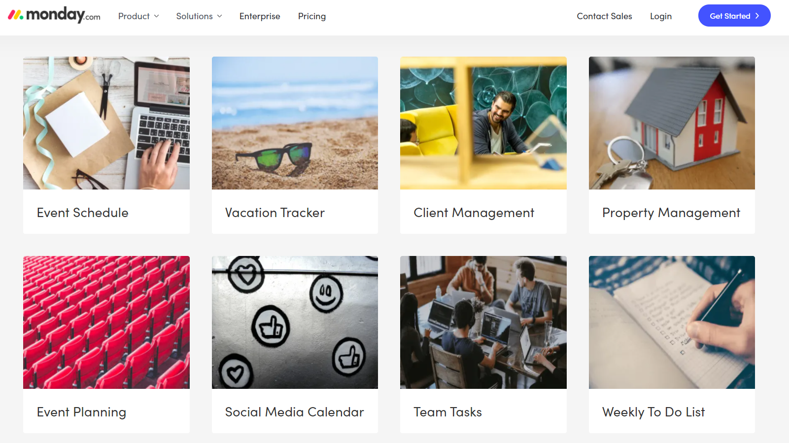 monday.com template library
