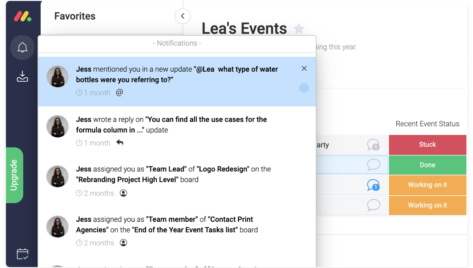 monday.com team collaboration monday.com's platform allows users to collaborate in one central location