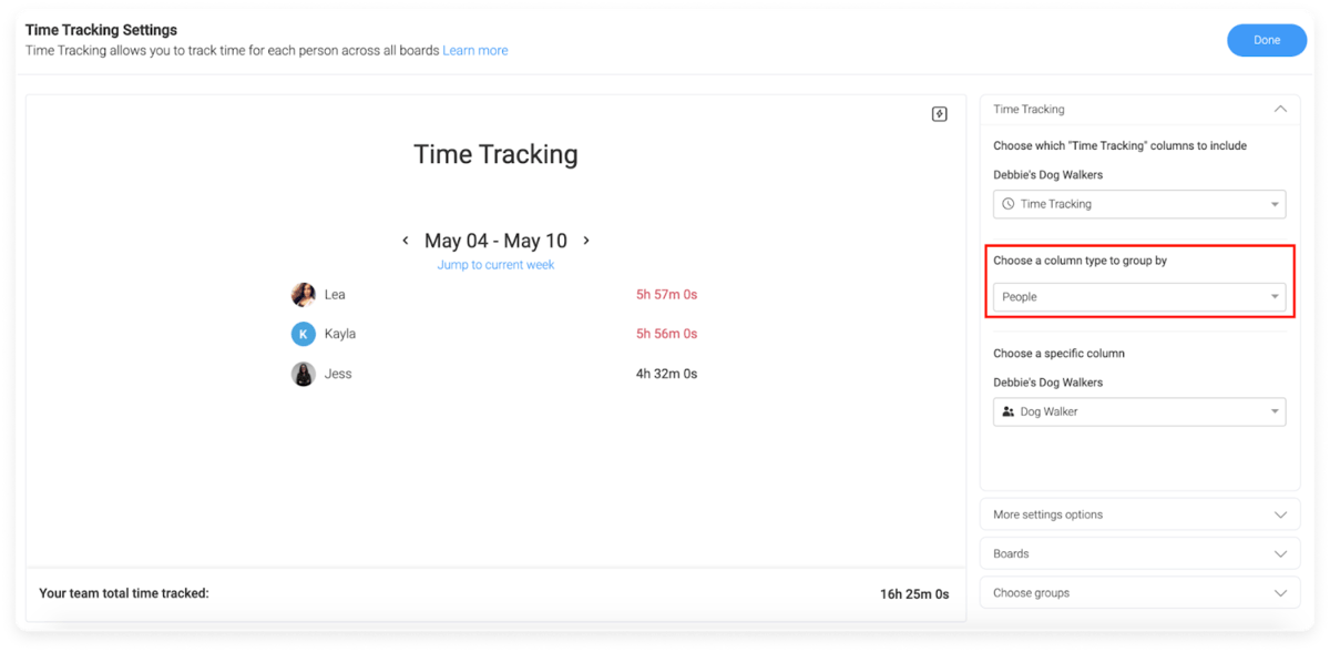 monday.com time tracking widget monday.com's time tracking widget